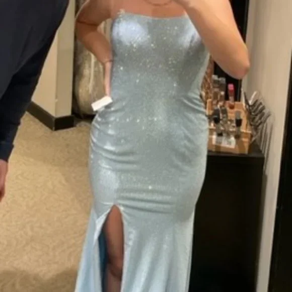 Sherri Hill | Dresses | Sherri Hill 5442 Light Blue Prom Dress Size 4 |  Poshmark